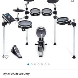 Brand New Alesia Electric Mesh Drum Set