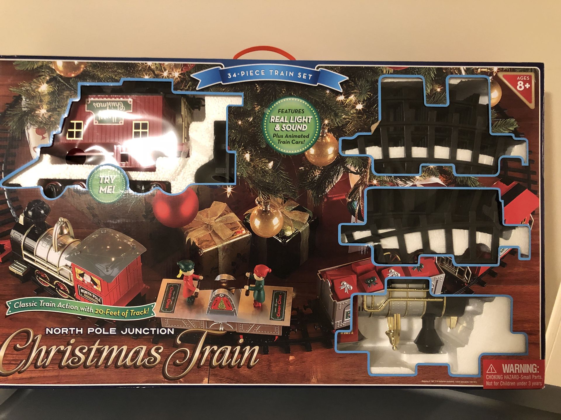 Christmas tree train 34 piece