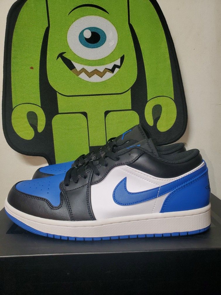Air Jordan Retro 1 Low Alternate Royal Toe Edition. Size 9.5 Men's
