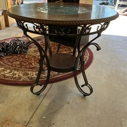 Dining Set (glass &wood Top) Tables And 4 chairs