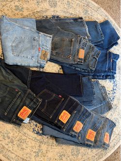Means jeans/jorts bundle, Levi, mix