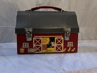 Vintage 1958 Farm Dome Lunchbox (No Thermos)