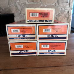 Lionel O gauge NOS.  4 Rolling Cars. Lot A 