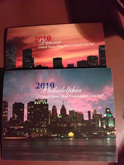2010 US Mint Uncirculated Coin Set Denver & Philadelphia
