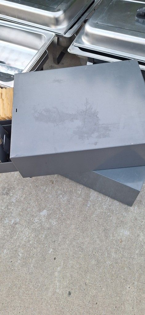 Vintage Metal File Cabinet 2 Drawer