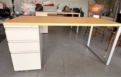 3 Office Desk with Drawer Pedestal