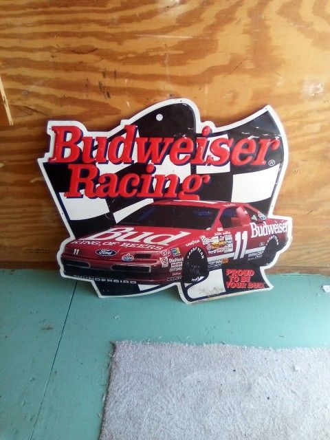2x2 Bill Elliott Bud Car Sign For Man Cave Or Women Den $50