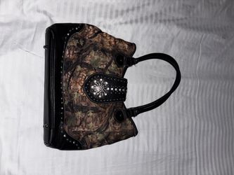 Montana West camouflage rhinestone tote bag