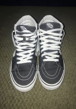 Grey high top vans
