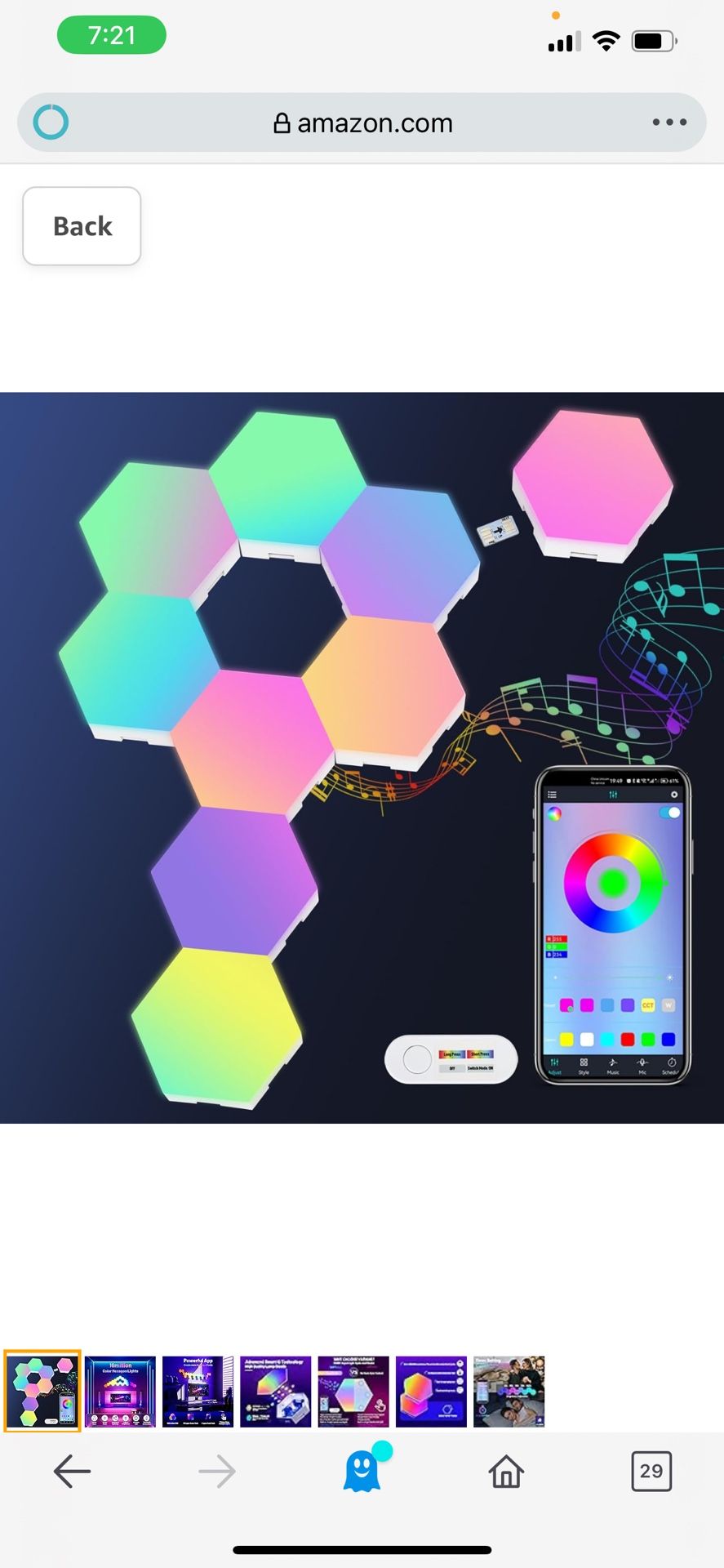 Hexagon Lights, Hexagon Led Lights, Hex Lights for Wall Led with APP Smart Control Hex Led Tiles and Music Sync RGB, Led Wall Panel for Gaming Room De