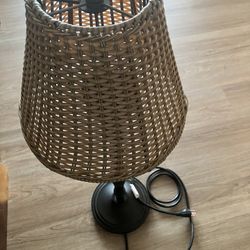 wicker lamp