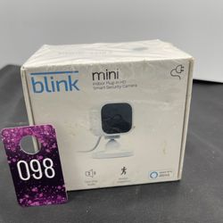 Blink Mini Indoor 1080p WiFi Security Camera Motion Detection, ModelBCM00300U