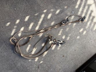 Heavy Duty Twisted Rope Pair with Shackles and Turnbuckle – Towing/Mooring/Recovery
