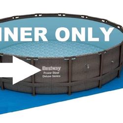Replacement Pool  Ground Liner  for Bestway Power Steel Deluxe or Swim Vista Metal Frame Pool 20ft x 48" And Ladder $150