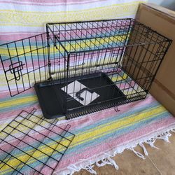 New In Box 18" Small Dog Crate Cat Cage With Tray. Portable Pet Kennel Jaula De Mascota Travel Crate  Pet Anxiety Cage