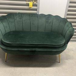 Green Accent Chair (Seats 2 People) 