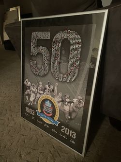 50 Year Pro Football Poster