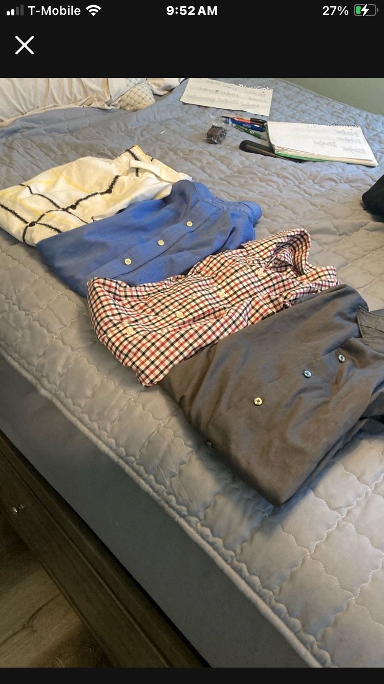 4 Shirts Size XL $60