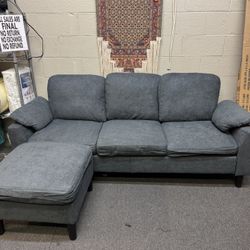 New Small Sofa With Ottoman Fully Assemble 