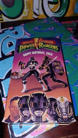 Mighty Morphin Power Rangers Happy Birthday Zach Vhs 1993