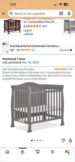 Baby Crib with Mattress