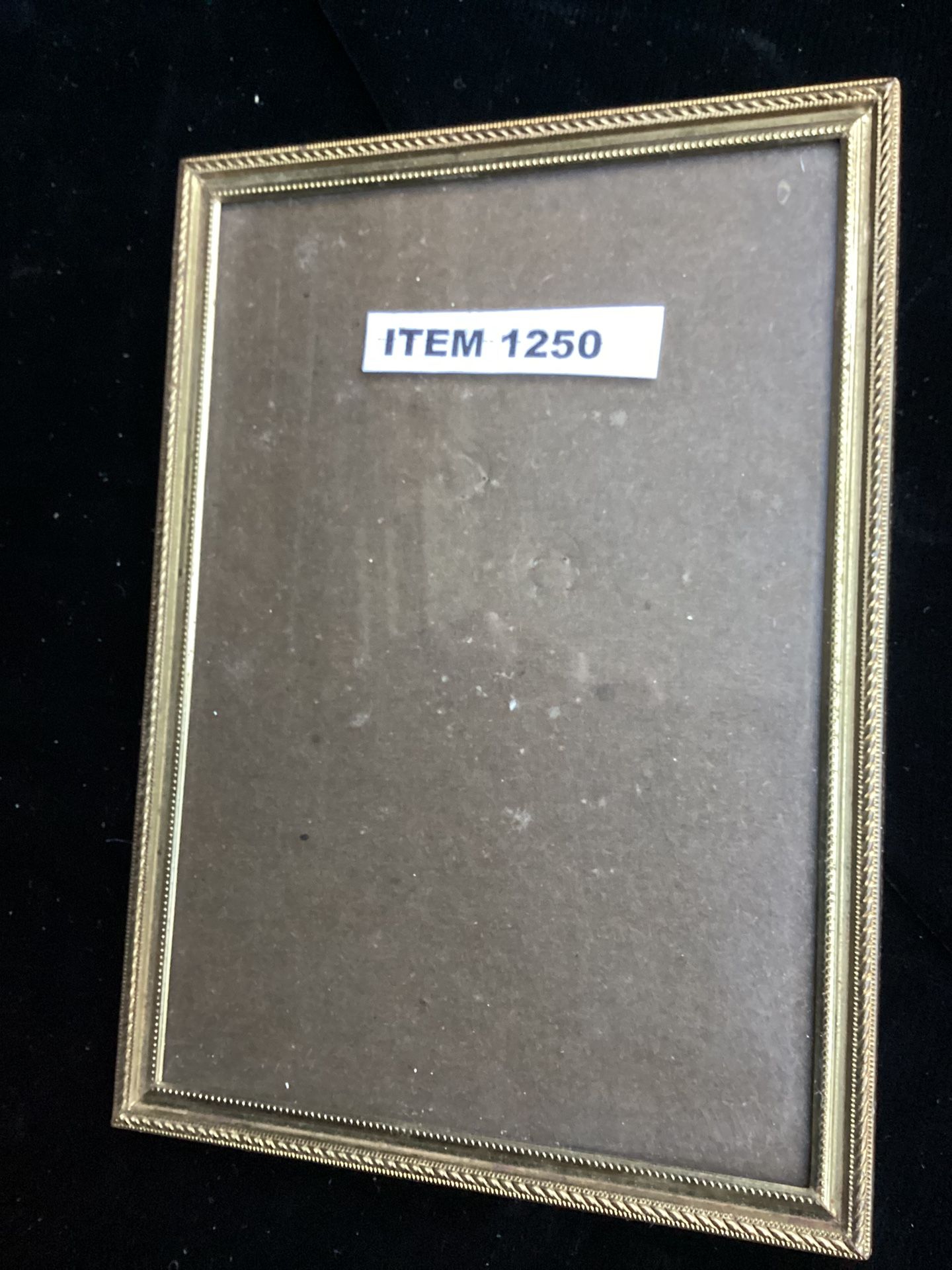 1250 Vintage Antique Brass Photo Frame. 5x7