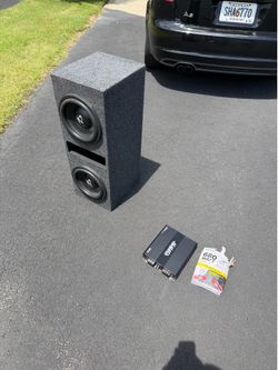 Dual 10” Subwoofer Package | Ported Box + MMATS Amp + Wiring Kit