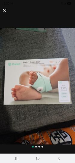Owlet Dream Sock - FDA-Cleared Smart Baby Monitor with Live Health Readings and Notifications