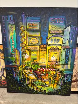Painted Chicago City scape