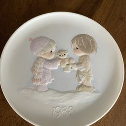 Approx. 8.5” Wide 1983 Precious Moments Plate
