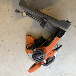 Rigid cut off saw with new blade