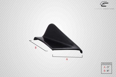 Blemished Universal Carbon Creations Adjustable Front Splitter - 3 Piece