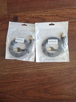 Cat8 Flat Ethernet Cable 1M (2 Pack)