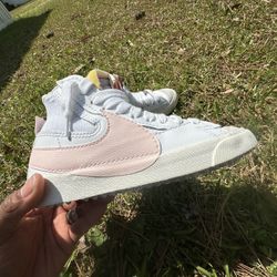 Pink White Nikes 8.5