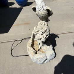Eagle On A Water Fountain Complete With Water Pump 