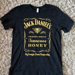 Jack Daniel’s Tennessee Honey Black T-Shirt - Men’s Medium - Original Recipe Graphic Tee