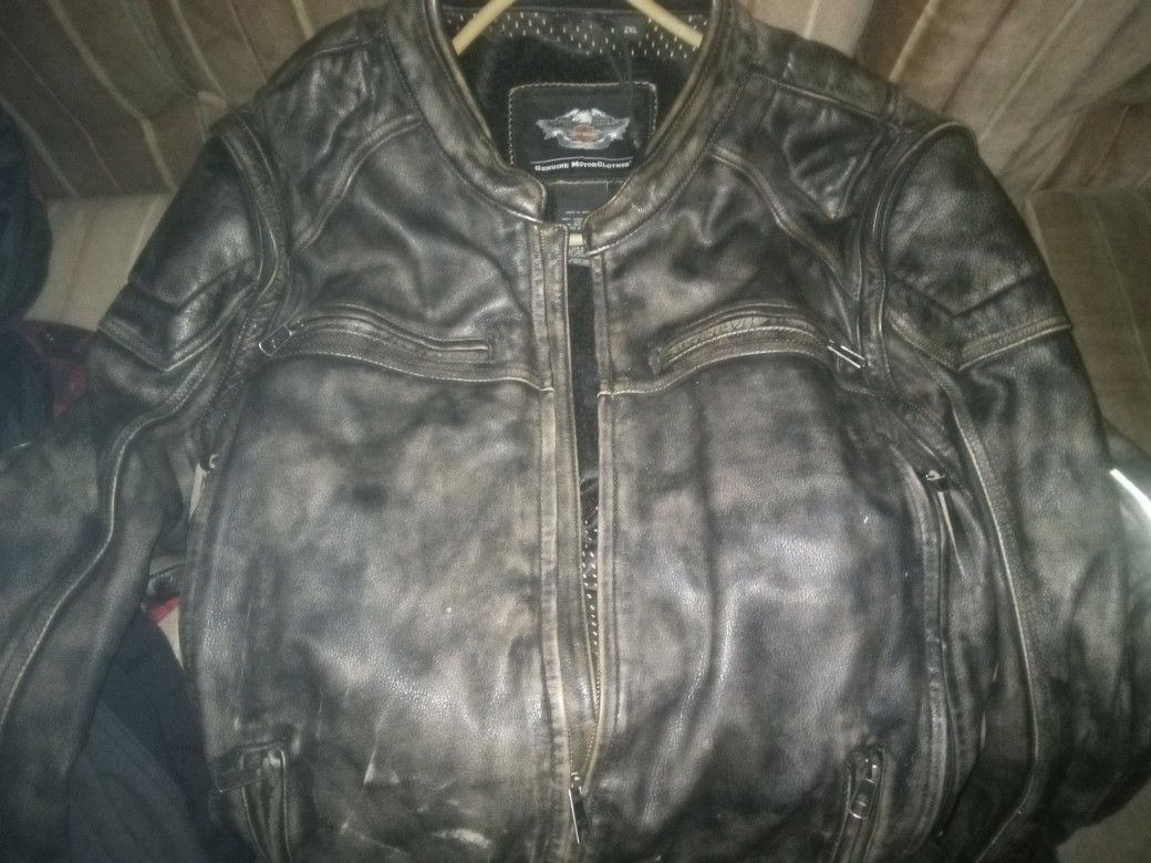 Genuine Harley 2 Into 1 Leather jacket Dauntless