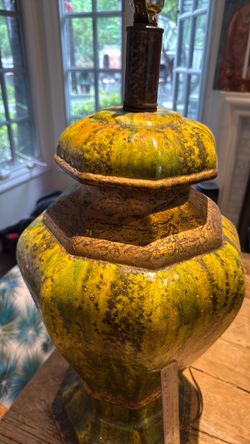 Vintage beast lamp drip glaze dream.