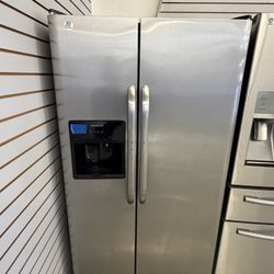 SxS Ge Stainless Steel Refrigerator Only $249.99