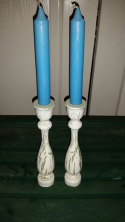 Shabby Chic candle holders