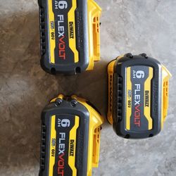 Dewalt 60v  20v  Battery 6AH Flex Volt 