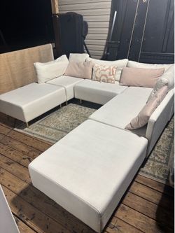 White sectional Couches