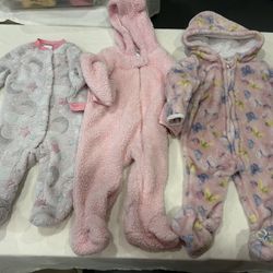 3 Warm Baby Onesies Bundle 