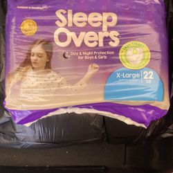 Sleep Overs Pull-ups/ Diapers X-large 