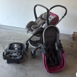 EvenFlo Carseat, Base, Stroller And Recliner Seat