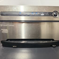 FoodSaver V3825 SmartSeal Vacuum Bag Sealer System Silver Tested Clean