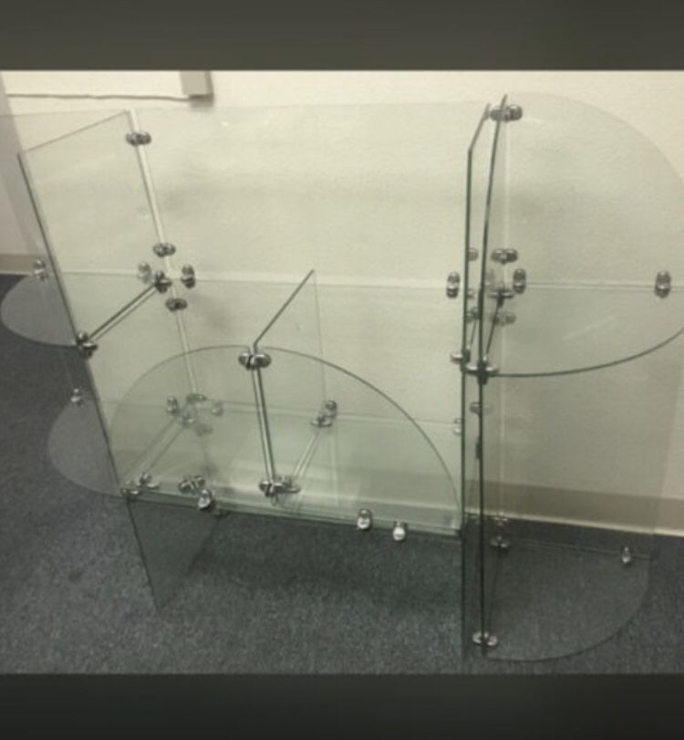 Glass shelves