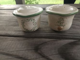Russ Berrie Christmas salt and pepper shakers