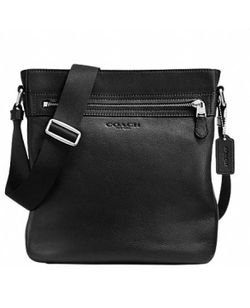 New Coach Men's Leather Crossbody Bag (Fits iPad)