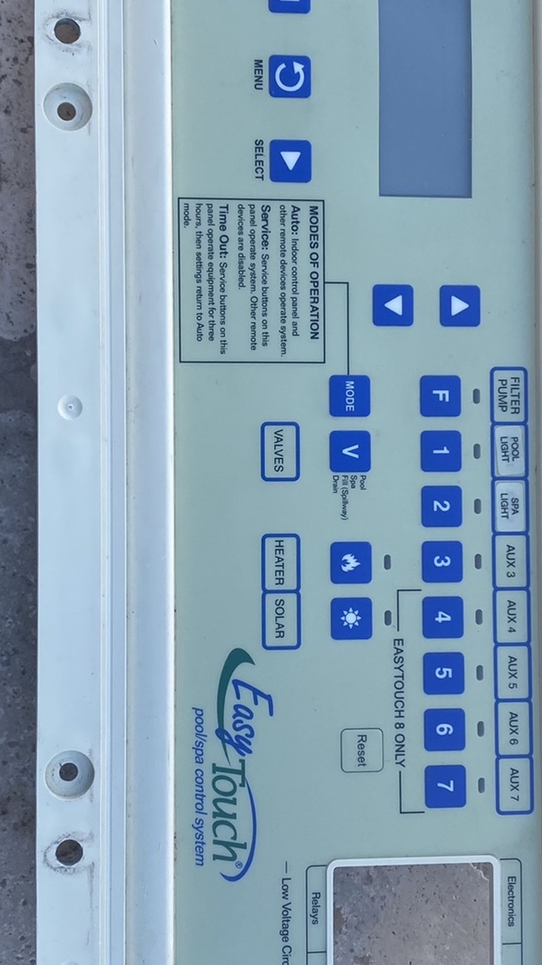 Pentair Easy Touch Pool Automation System